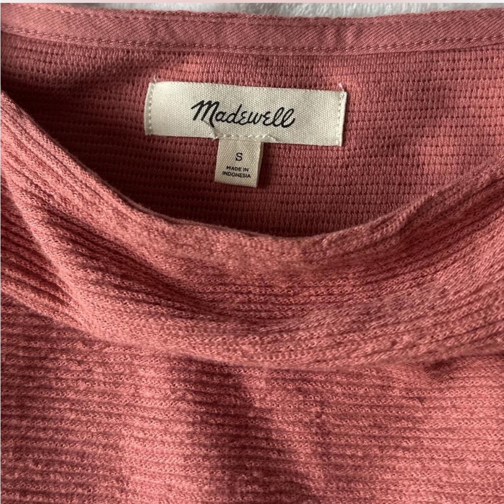 Madewell Ottoman Jacquard Square-Neck Top - Picture 3 of 7